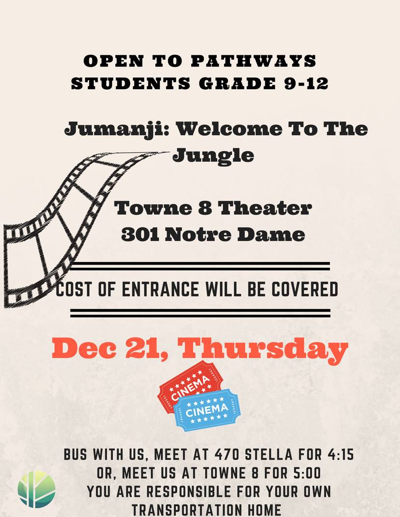 Towne 8 Movie Night: New Jumanji Movie @ CEDA | Winnipeg | Manitoba | Canada